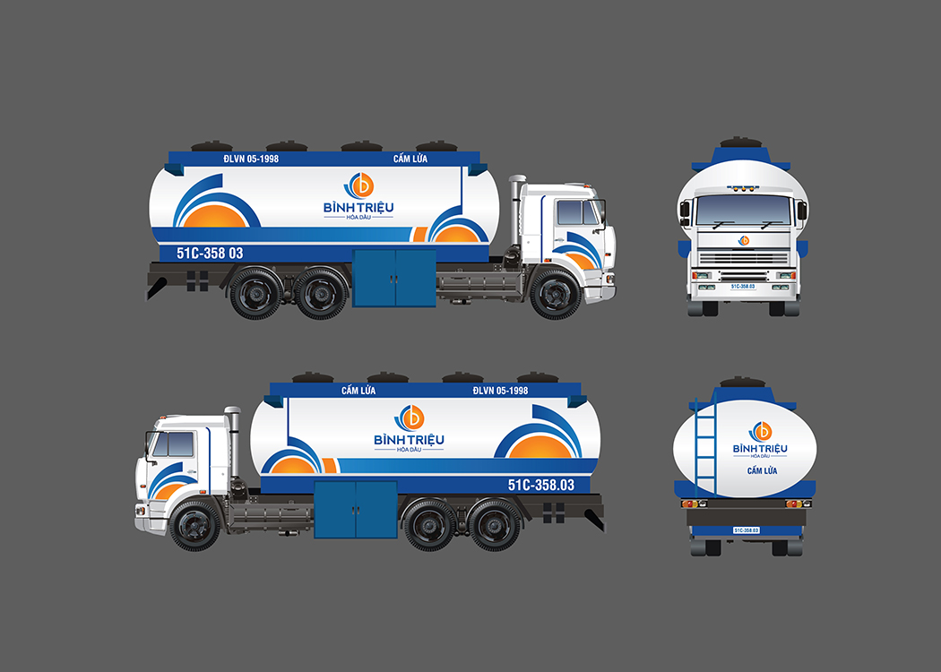 BÌNH TRIỆU - Thiết kế logo và hệ thống nhận diện thương hiệu công ty hoá dầu Bình Triệu